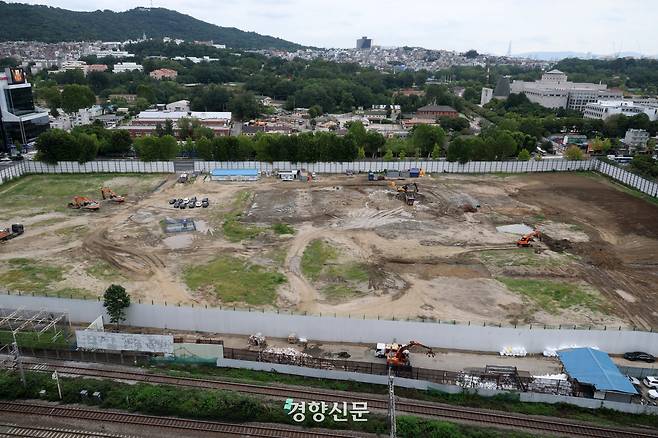 서울 용산구 캠프킴 부지 전경. 권도현 기자