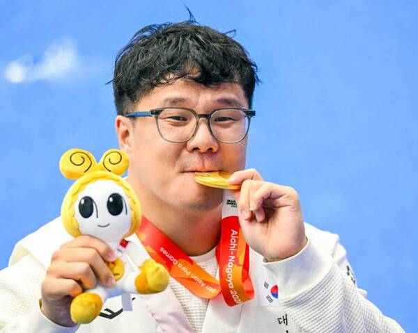 용인특례시 조기성, 아시안패러게임 男 개인혼영 150m 금메달…12년 만의 쾌거.(사진제공=용인시청)