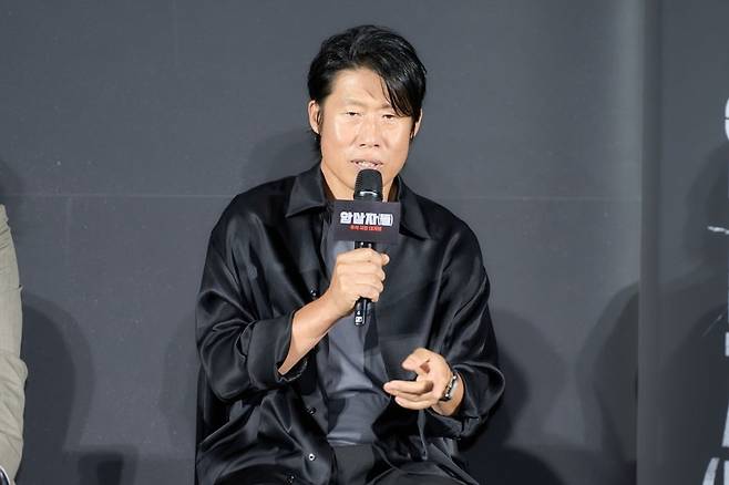 유해진이 영화 '암살자(들)' 제작보고회에 참석했다. / 사진제공=하이브미디어코프
