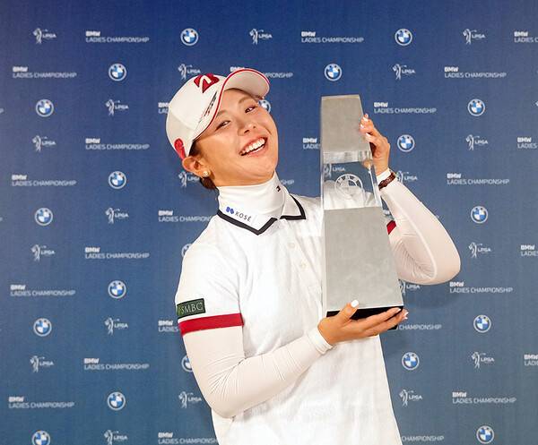 2026년 미국여자프로골프(LPGA) 투어 가을 아시안 스윙 BMW 레이디스 챔피언십 우승을 차지한 일본의 요시다 유리. 사진제공=BMW 레이디스 챔피언십 대회 조직위원회. (사진을 무단으로 사용하지 마십시오.)