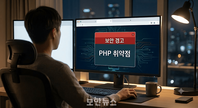 ▲PHP 패치 공개 일주일이 지난 29일 오전 현재, 패치가 적용된 국내 서버는 6% 미만인 것으로 집계됐다. (패치 비대상 구버전 서버들을 포함한 집계) [출처: 생성형 AI로 제작]