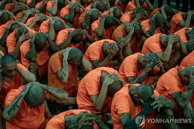 세코트를 모방한 코스타리카의 메가 교도소 [로이터=연합뉴스]
