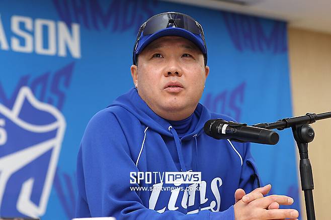 ▲ 시리즈를 앞두고 두 가지 대형 변수를 맞이한 박진만 감독은 연이어 승부수를 던졌고 이제는 성공 직전까지 왔다 ⓒ곽혜미 기자