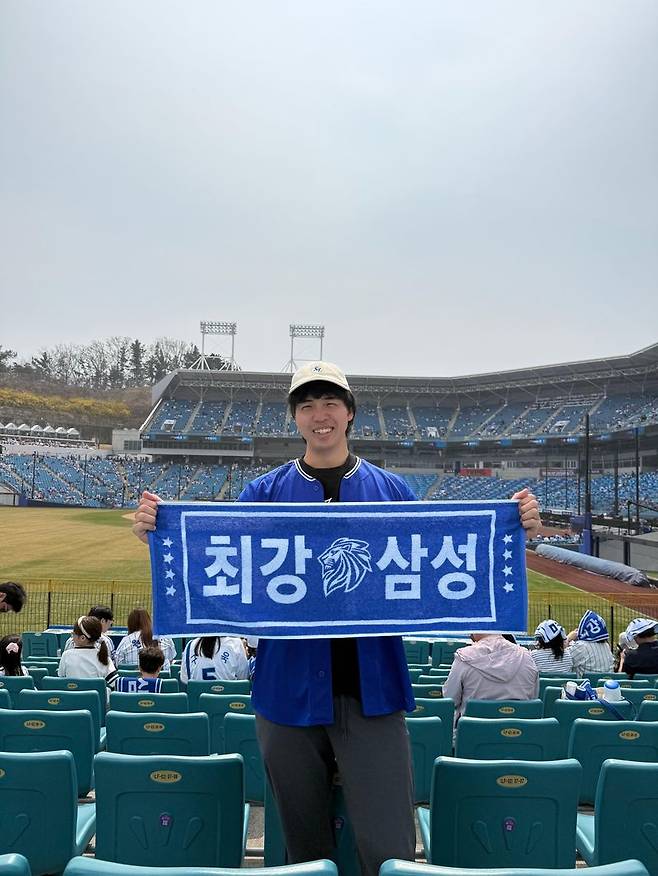 KBO 직관 응원 영상으로 화제가 된 日 야구 유튜버 B-모렐 /사진=본인 제공
