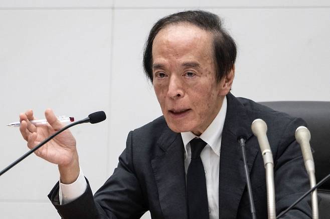 우에다 가즈오 일본은행(BOJ) 총재. AFP연합뉴스