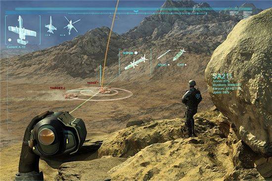 다르파가 개발 중인 스마트 기기를 이용한 근접항공지원 시스템은 PCAS(Persistent Close Air Support) 시스템 구성도(사진=https://www.darpa.mil/)