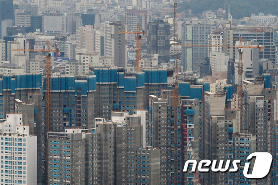 서울 아파트 공사현장.(뉴스1 자료사진)© News1