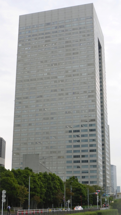 (교도=연합뉴스) 도시바 본사가 입주한 도쿄도내 빌딩의 20일 오전 모습.