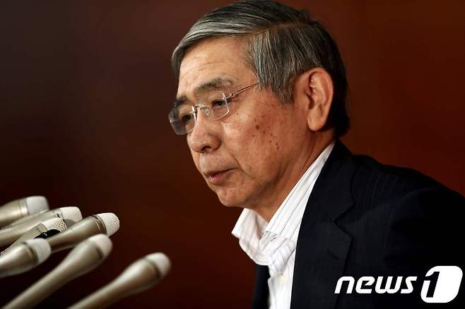 구로다 하루히코 일본은행(BOJ) 총재 © AFP=뉴스1