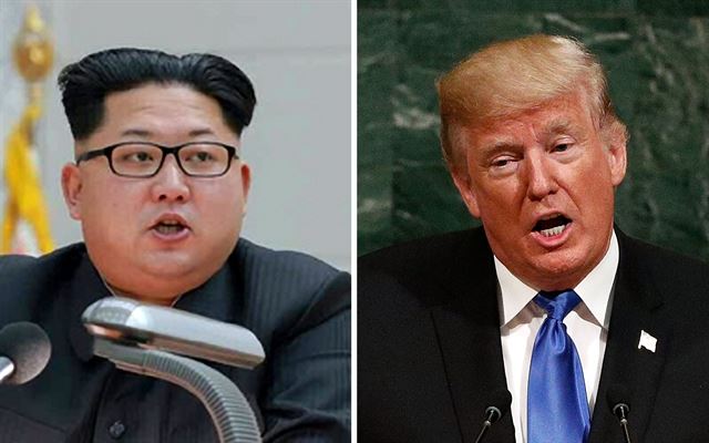 김정은 북한 노동위원장과 도널드 트럼프 미국 대통령. 연합뉴스