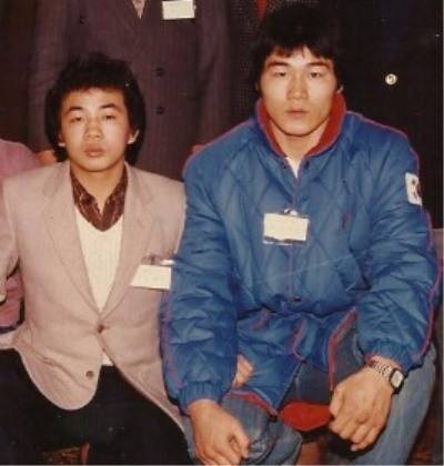 한국 복싱의 레전드, 김광선(왼쪽)과 신준섭.