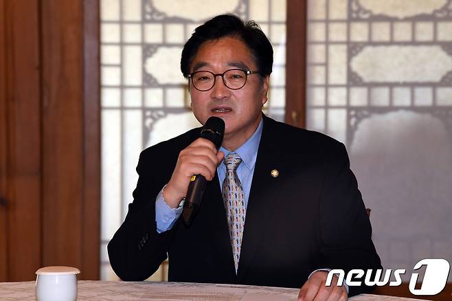 우원식 더불어민주당 원내대표.© News1 송원영 기자