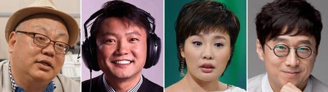 '굿모닝팝스'의 역대 진행자들. 왼쪽부터 곽영일, 오성식, 이지영, 이근철. /조선DB