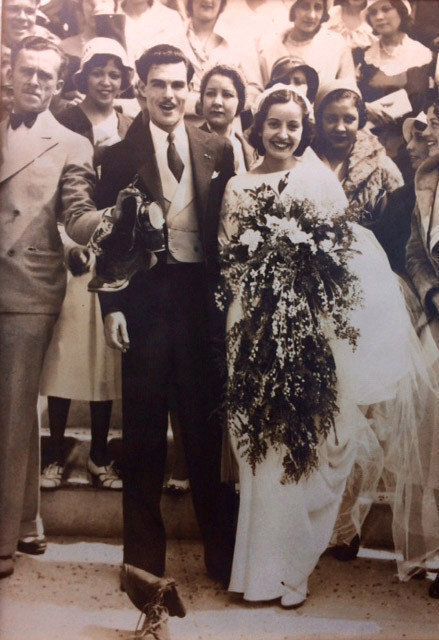 1932년 로스앤젤레스에서 열린 테레사 모레노와 마누엘 모레노의 결혼식. 사진 마르타 오하라 제공.