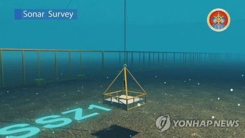 세월호 침몰해역에 투입된 수중음파탐지기 소나