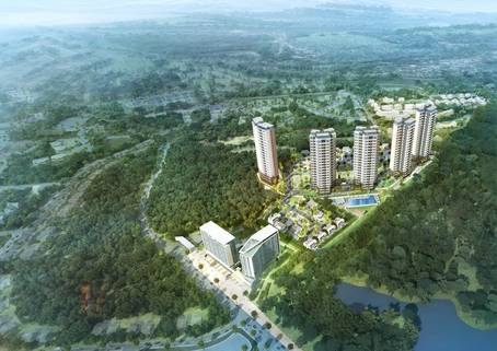 포스코건설이 필리핀 클락자유경제지역(CFZ)에 공급하는 ‘더샵 클락힐즈’ 조감도. /포스코건설 제공