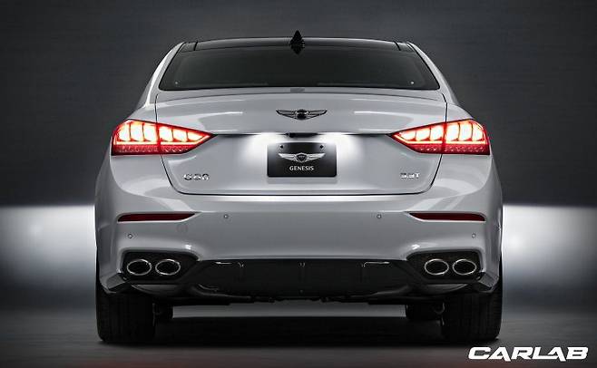 제네시스 G80 3.3T 스포트가솔린 뒷모습