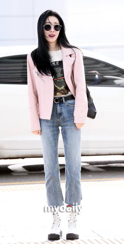 ▲ 선미 '추운 날씨에 울상'