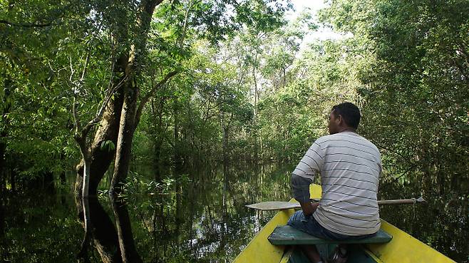 칠레의 작가 루이스 세풀베다는 아마존에 발을 디디면 영원히 아마존에 사로잡히게 된다고 말했다. 아마존은 나무와 나무로 이어져 있었고, 그게 숲을 이뤘고, 강을 품으로 끌어들였다. 아마존에서 인간은 자궁안에 깃든 존재처럼 느껴졌다.