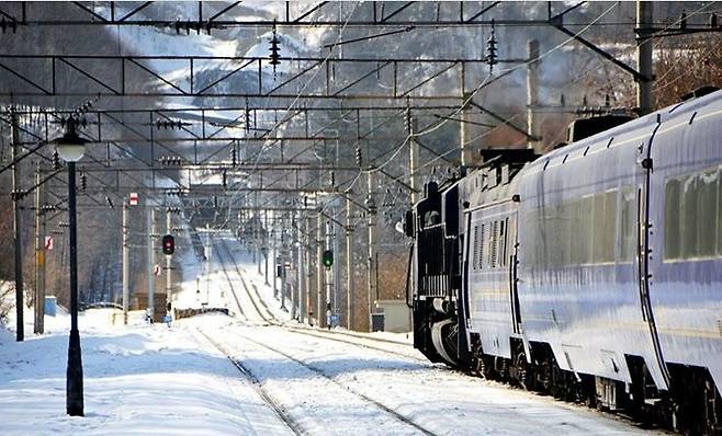 낭만을 즐기기에 더할 나위 없이 좋은 겨울 기차 여행. (사진=웹투어 제공)