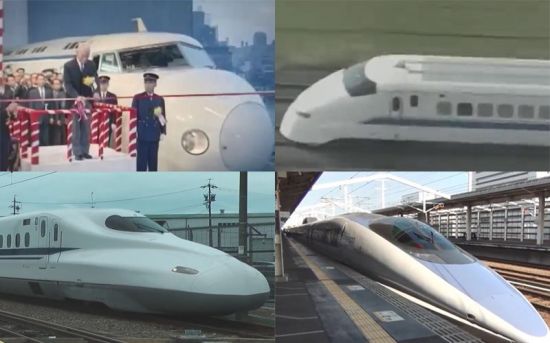 1964년 10월 도쿄올림픽 개막을 앞두고 세계 최초의 고속철도인 신칸센이 개통합니다. 그러나 소음 민원이 끊이지 않으면서 1992년 후속모델이 나오고, 1996년 물총새 부리모양을 본 뜬 500계 열차가 나옵니다. 2007년에는 개량형인 N700계 열차가 운행됩니다.(사진설명: 위 왼쪽부터 시계방향으로)[사진=유튜브 화면캡처]
