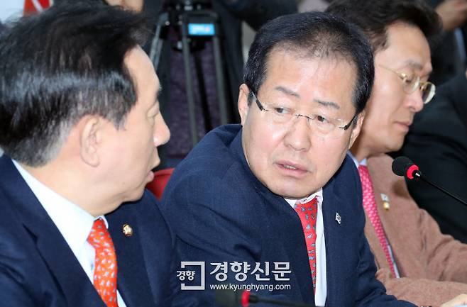 자유한국당 홍준표 대표. 권호욱 선임기자