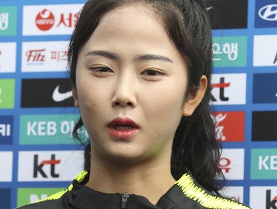 여자축구대표팀의 미드필더 이민아. 사진=뉴시스