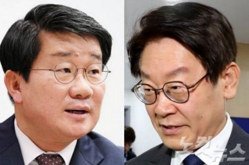 전해철 더불어민주당 경기도지사 경선후보(사진 왼쪽)와 이재명 후보.(사진=자료사진)