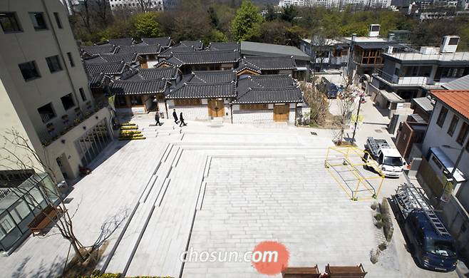 지난 16일 오후 서울 종로구 돈의문 박물관마을이 썰렁한 모습을 보이고 있다. /김지호 기자