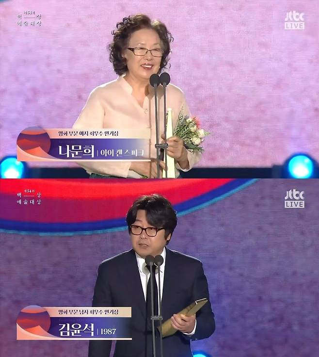 JTBC 2918 백상예술대상 © News1