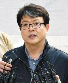 김경수 후보 보좌관 한주형(49)씨.