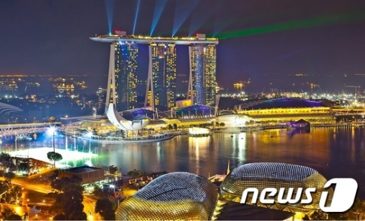 싱가포르 마리나 베이 샌즈 호텔./사진=뉴스1(이라이프투어 제공)