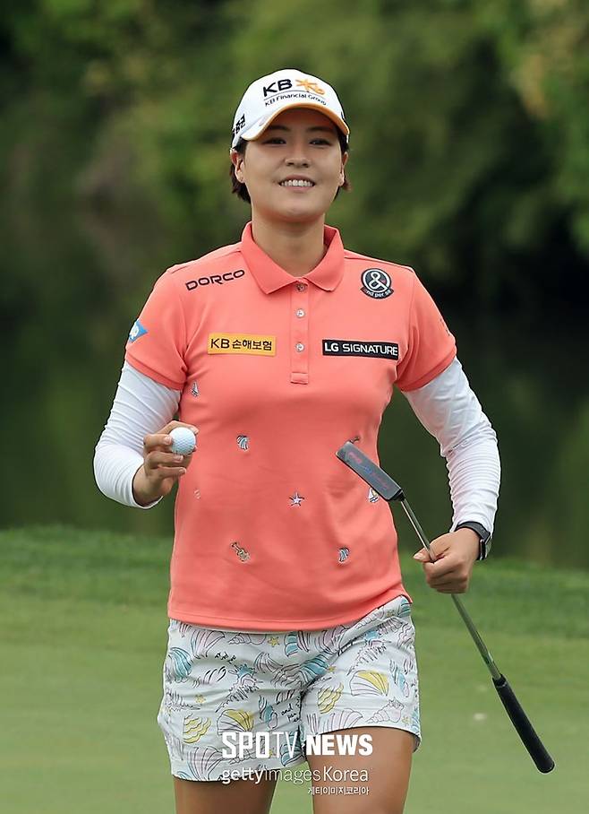 ▲ 킹스밀 챔피언십 1라운드에서 공동 선두에 오른 전인지 ⓒ Gettyimages