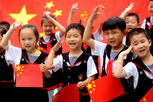 중국 유치원 아이들. 신화통신