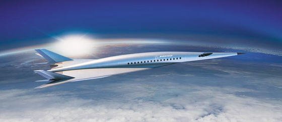 보잉이 26일 공개한 극초음속 여객기의 디자인 콘셉트. 보잉은 오는 2023년 뉴욕에서 런던까지 2시간 만에 가는 극초음속 여객기를 내놓을 계획이다. /보잉