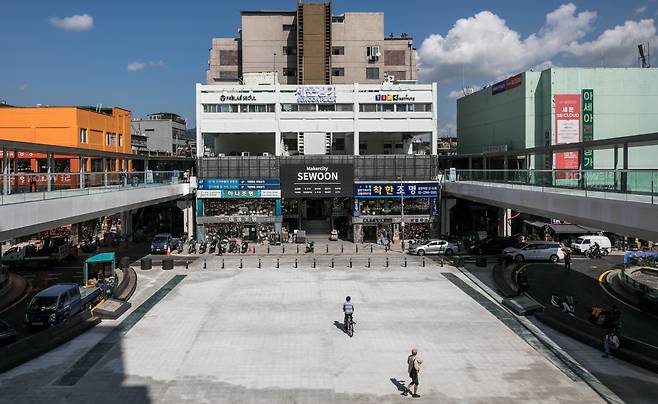 세운상가 공중보행로. /사진=뉴스1 성동훈 기자