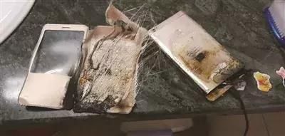 천씨의 샤오미 '미 맥스 1' 스마트폰이 충전 도중 발화해 그을린 장면 (사진=양즈완바오)