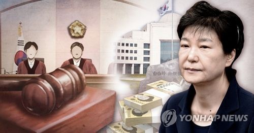 박근혜 '국정원 특활비 상납' 선고 (PG) [제작 최자윤] 사진합성, 일러스트