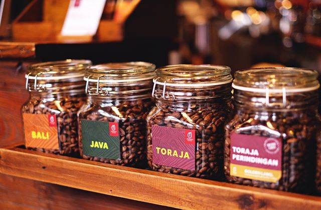 인도네시아를 대표하는 다양한 커피. ⓒ인도네시아관광청