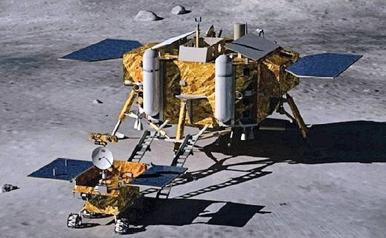 지난 2013년 달에 착륙한 중국의 무인 달 탐사선 창어 3호. [중앙포토]