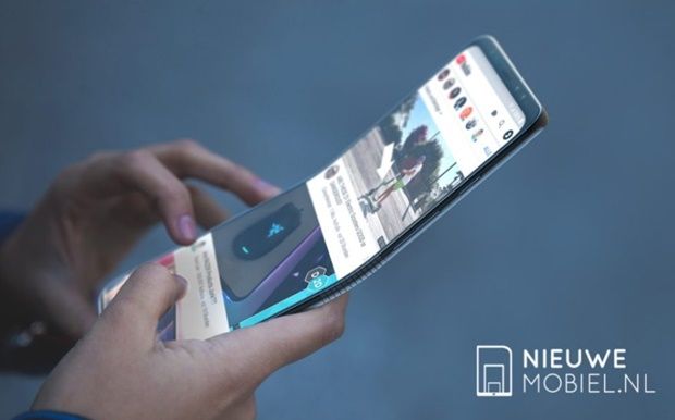 네덜란드 매체 뉴모바일과 디자이너 조나스 대너트가 삼성 폴더블 스마트폰 컨셉 렌더링을 공개했다. (사진=뉴모바일)