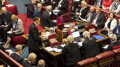 영국 상원 회의 모습(출처=영국 의회)