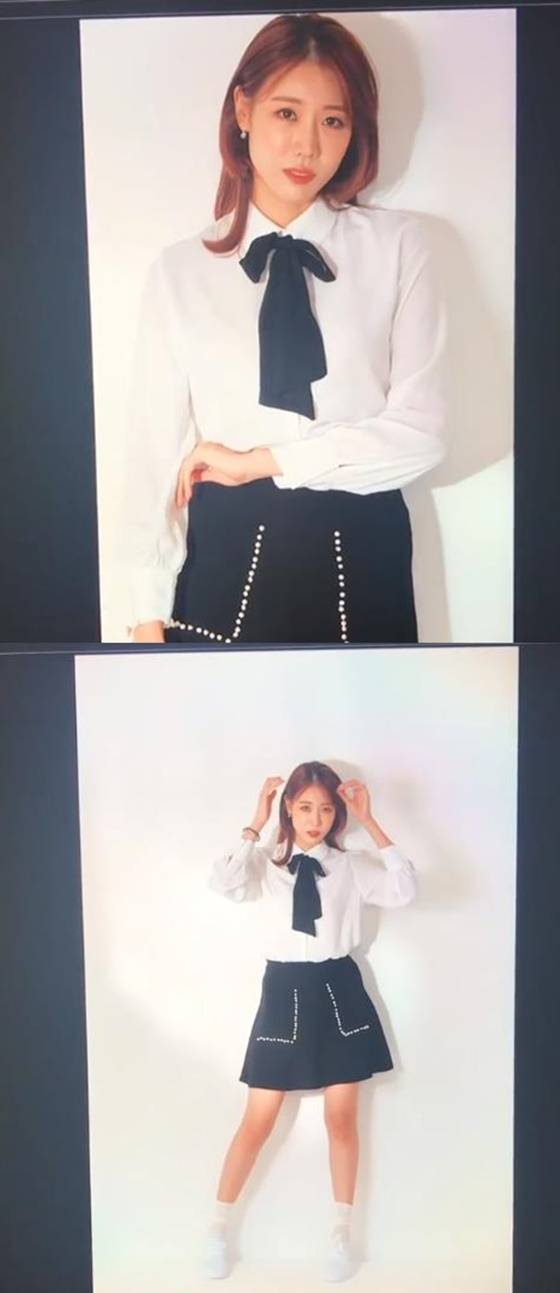 백다은 화보 촬영. / 사진=백다은 인스타그램