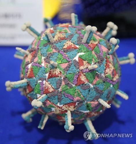 로타바이러스 모형 [연합뉴스 자료사진]