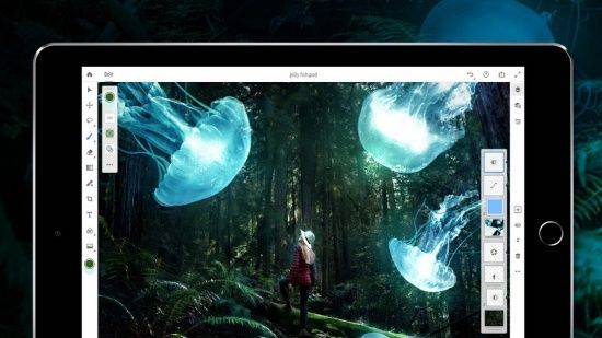 PC용 사진·이미지 편집 프로그램인 포토샵CC가 애플 아이패드용 앱으로 이식된다. (사진=어도비)