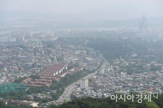 서울 남산에서 바라본 서울도심 전경.(자료사진)