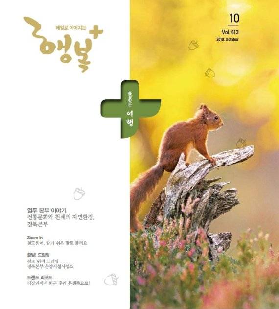 코레일 사보 '레일로 이어지는 행복 플러스'(18년 10월호) 표지