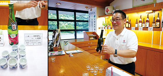 야마가타, 니가타와 함께 최고의 사케 생산지인 미야기현에 위치한 이치노쿠라 양조장의 ‘히메젠’은 알코올 도수 8%로 산뜻한 감귤 향이 가득하다, 이치노쿠라 양조장에서 25년간 일해온 사케 장인 ‘도지(toji)’.