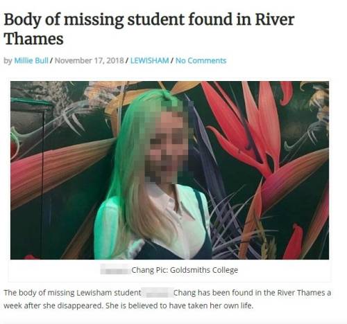 17일(현지시간) 영국의 여러 매체는 런던에서 실종된 한인 유학생 장씨(21)가 사망한채 발견됐다고 보도했다.