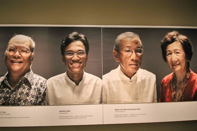 싱가포르는 다양한 인종들이 섞여 공존하는 다문화사회다. 싱가포르 페라나칸박물관에 전시돼 있는 페라나칸 혼혈인의 다양한 얼굴들. 권오영 교수 제공